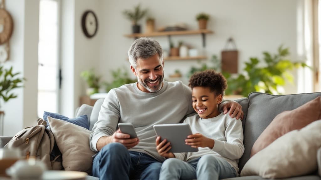 Children playing games safely with Playroom Guardian